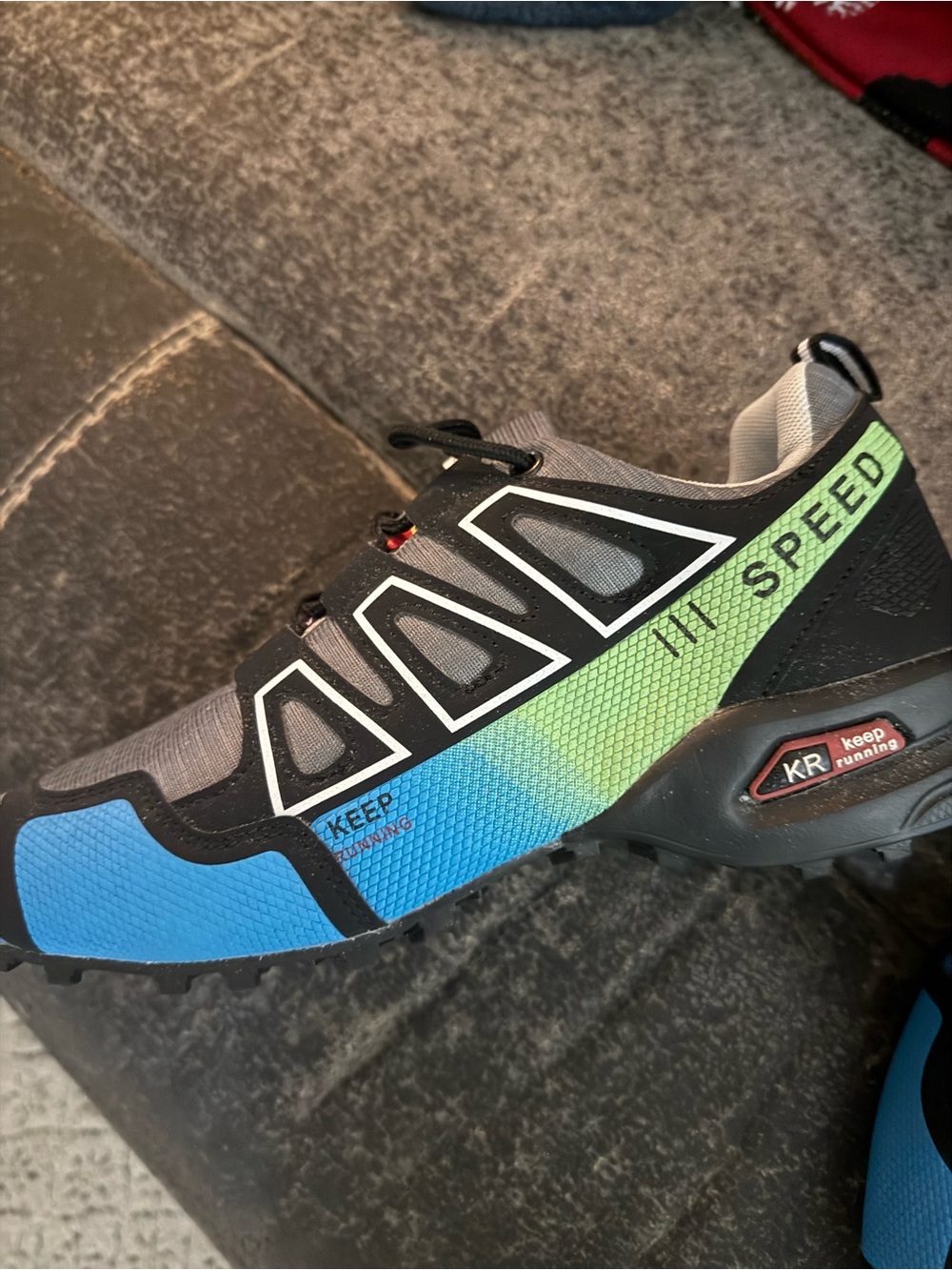 Keep Running Speed women's  Blue-Green Trail Shoe